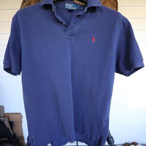 Polo mesh size large Navy blue